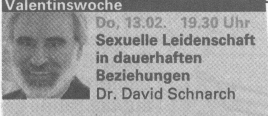 Dr. Schnarch lädt ein